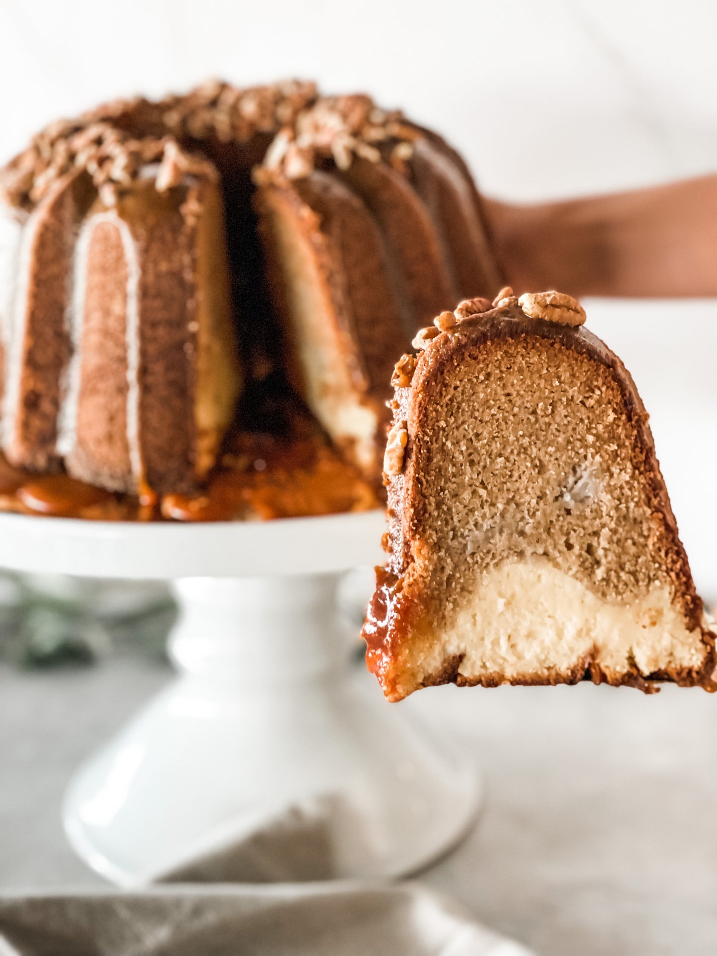 Panqué de Pera con Cheesecake