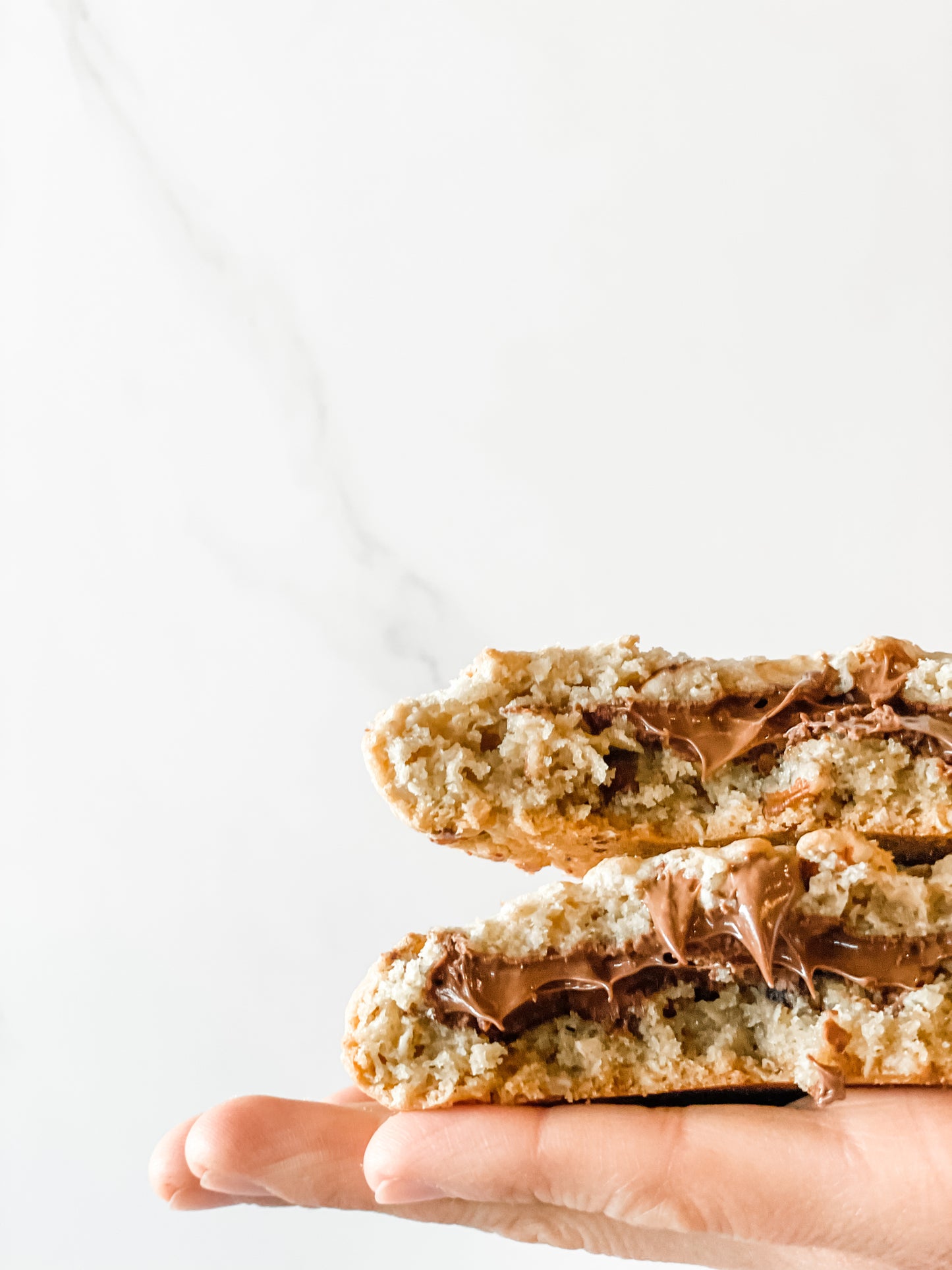 Galletón de Avena con Nutella y Nuez